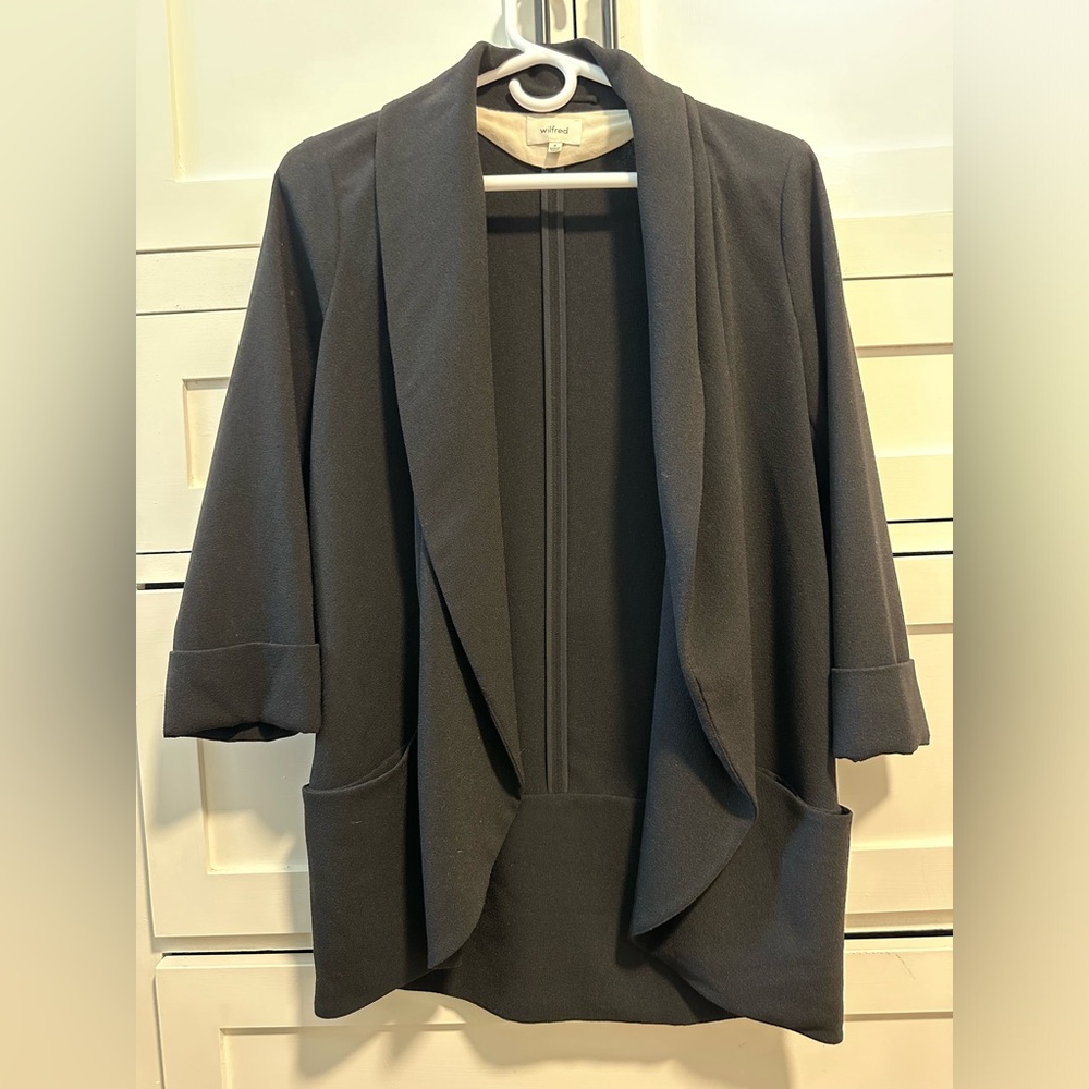 Wilfred black slouchy blazer sz 6